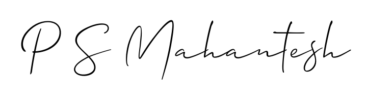 How to make P S Mahantesh name signature. Use Allison_Script style for creating short signs online. This is the latest handwritten sign. P S Mahantesh signature style 2 images and pictures png
