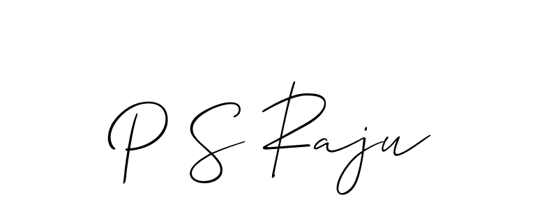 How to Draw P S Raju signature style? Allison_Script is a latest design signature styles for name P S Raju. P S Raju signature style 2 images and pictures png