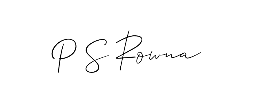 See photos of P S Rowna official signature by Spectra . Check more albums & portfolios. Read reviews & check more about Allison_Script font. P S Rowna signature style 2 images and pictures png