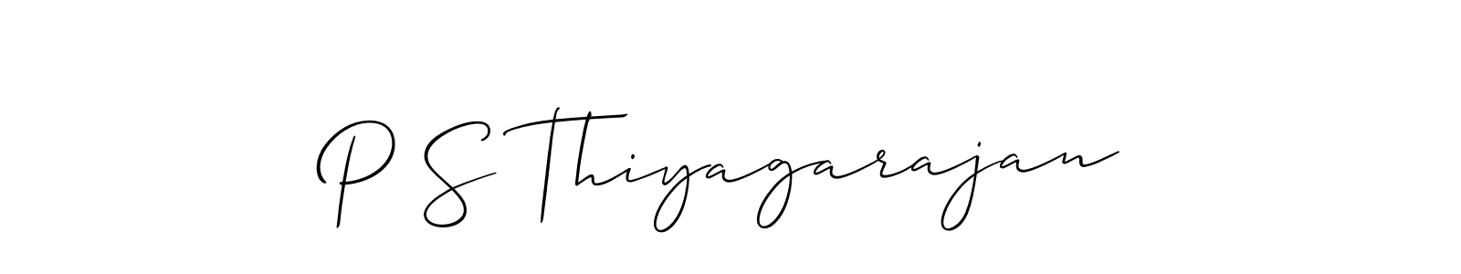 Make a beautiful signature design for name P S Thiyagarajan. Use this online signature maker to create a handwritten signature for free. P S Thiyagarajan signature style 2 images and pictures png