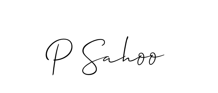 Make a beautiful signature design for name P Sahoo. Use this online signature maker to create a handwritten signature for free. P Sahoo signature style 2 images and pictures png
