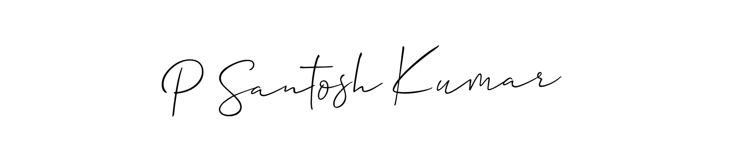 Once you've used our free online signature maker to create your best signature Allison_Script style, it's time to enjoy all of the benefits that P Santosh Kumar name signing documents. P Santosh Kumar signature style 2 images and pictures png