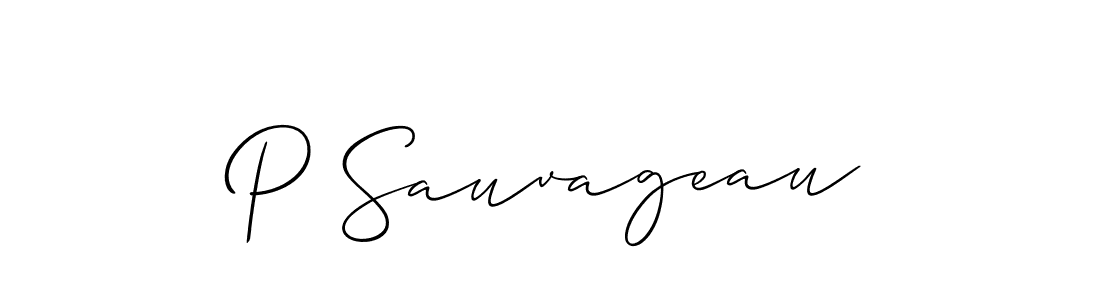 Best and Professional Signature Style for P Sauvageau. Allison_Script Best Signature Style Collection. P Sauvageau signature style 2 images and pictures png