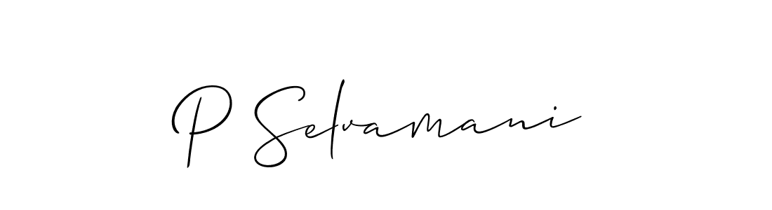 Make a beautiful signature design for name P Selvamani. Use this online signature maker to create a handwritten signature for free. P Selvamani signature style 2 images and pictures png