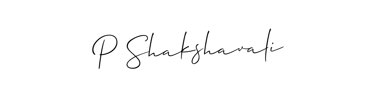 You can use this online signature creator to create a handwritten signature for the name P Shakshavali. This is the best online autograph maker. P Shakshavali signature style 2 images and pictures png
