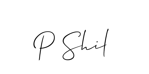 Make a beautiful signature design for name P Shil. Use this online signature maker to create a handwritten signature for free. P Shil signature style 2 images and pictures png