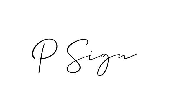 Use a signature maker to create a handwritten signature online. With this signature software, you can design (Allison_Script) your own signature for name P Sign. P Sign signature style 2 images and pictures png
