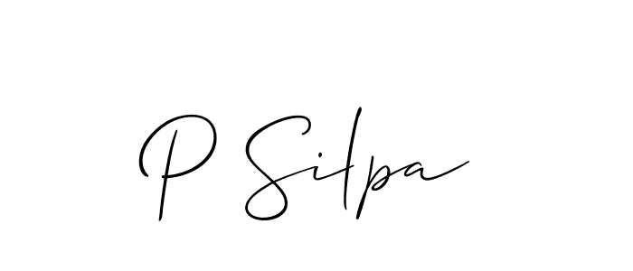 You can use this online signature creator to create a handwritten signature for the name P Silpa. This is the best online autograph maker. P Silpa signature style 2 images and pictures png