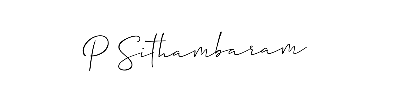 This is the best signature style for the P Sithambaram name. Also you like these signature font (Allison_Script). Mix name signature. P Sithambaram signature style 2 images and pictures png