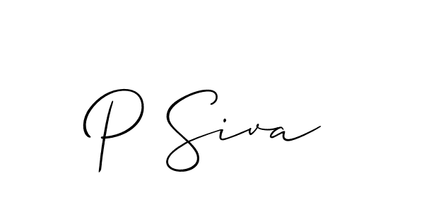 How to Draw P Siva signature style? Allison_Script is a latest design signature styles for name P Siva. P Siva signature style 2 images and pictures png