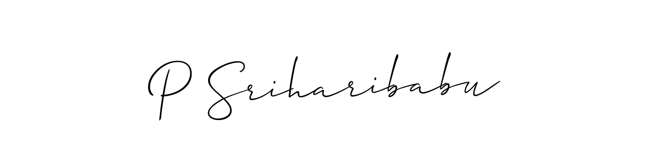 It looks lik you need a new signature style for name P Sriharibabu. Design unique handwritten (Allison_Script) signature with our free signature maker in just a few clicks. P Sriharibabu signature style 2 images and pictures png