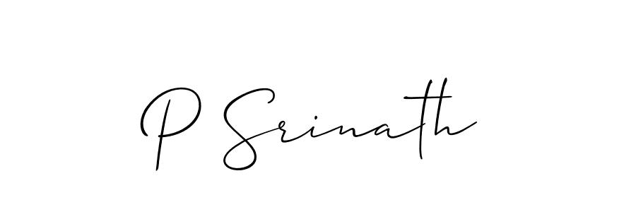 P Srinath stylish signature style. Best Handwritten Sign (Allison_Script) for my name. Handwritten Signature Collection Ideas for my name P Srinath. P Srinath signature style 2 images and pictures png