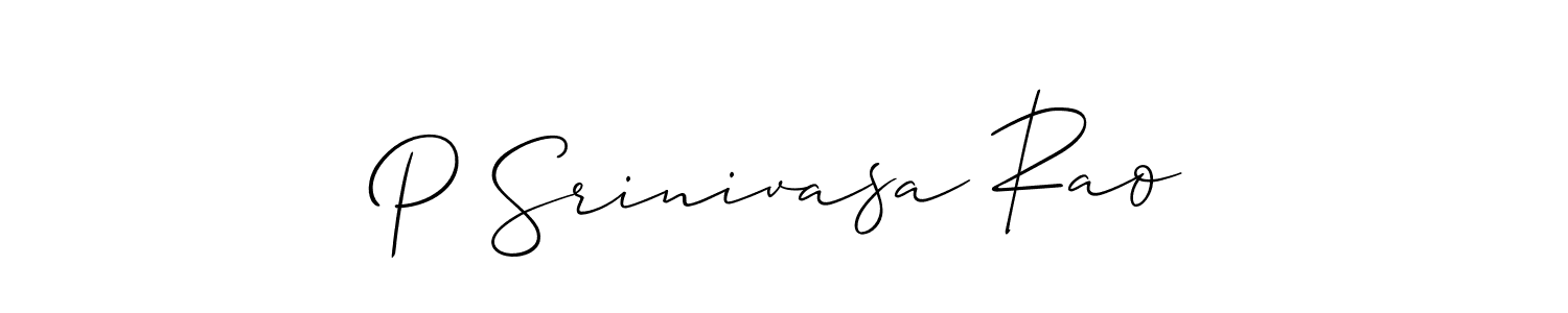 Make a short P Srinivasa Rao signature style. Manage your documents anywhere anytime using Allison_Script. Create and add eSignatures, submit forms, share and send files easily. P Srinivasa Rao signature style 2 images and pictures png