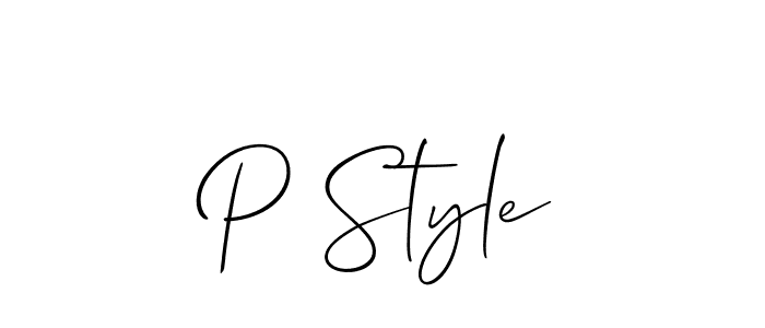 Allison_Script is a professional signature style that is perfect for those who want to add a touch of class to their signature. It is also a great choice for those who want to make their signature more unique. Get P Style name to fancy signature for free. P Style signature style 2 images and pictures png