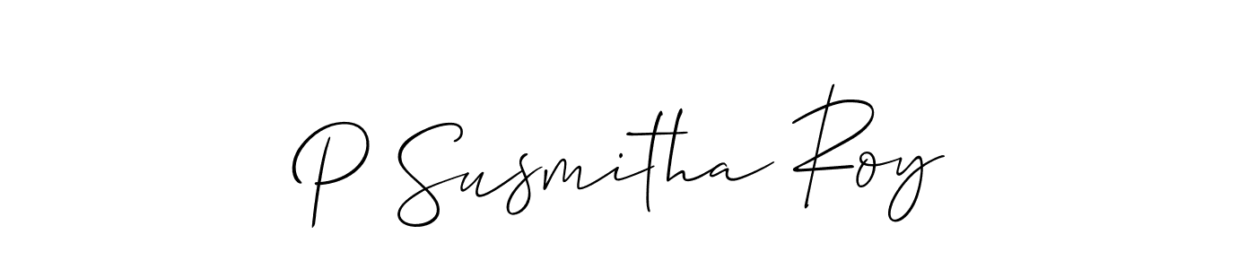 Make a beautiful signature design for name P Susmitha Roy. Use this online signature maker to create a handwritten signature for free. P Susmitha Roy signature style 2 images and pictures png