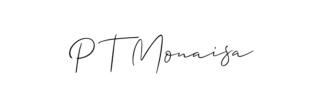 Check out images of Autograph of P T Monaisa name. Actor P T Monaisa Signature Style. Allison_Script is a professional sign style online. P T Monaisa signature style 2 images and pictures png