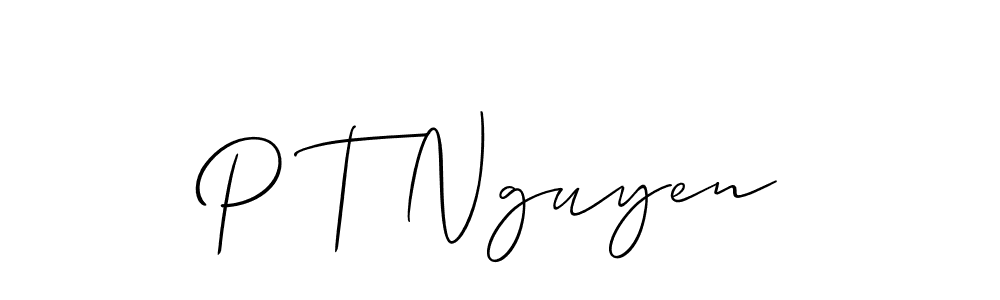 Make a short P T Nguyen signature style. Manage your documents anywhere anytime using Allison_Script. Create and add eSignatures, submit forms, share and send files easily. P T Nguyen signature style 2 images and pictures png