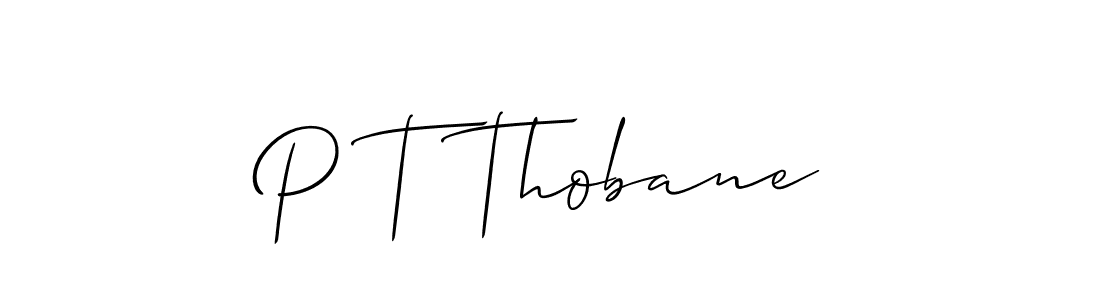 Check out images of Autograph of P T Thobane name. Actor P T Thobane Signature Style. Allison_Script is a professional sign style online. P T Thobane signature style 2 images and pictures png