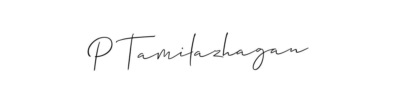 Best and Professional Signature Style for P Tamilazhagan. Allison_Script Best Signature Style Collection. P Tamilazhagan signature style 2 images and pictures png