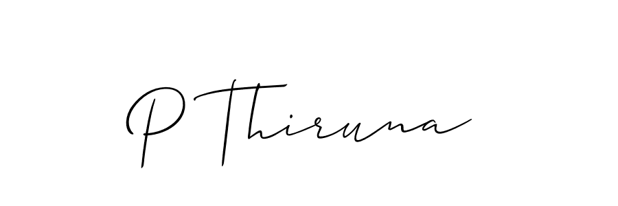 P Thiruna stylish signature style. Best Handwritten Sign (Allison_Script) for my name. Handwritten Signature Collection Ideas for my name P Thiruna. P Thiruna signature style 2 images and pictures png