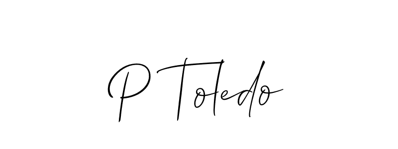 How to Draw P Toledo signature style? Allison_Script is a latest design signature styles for name P Toledo. P Toledo signature style 2 images and pictures png