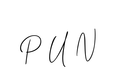 How to make P U N name signature. Use Allison_Script style for creating short signs online. This is the latest handwritten sign. P U N signature style 2 images and pictures png