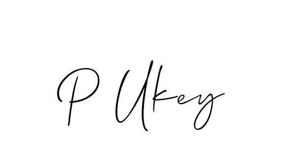 You should practise on your own different ways (Allison_Script) to write your name (P Ukey) in signature. don't let someone else do it for you. P Ukey signature style 2 images and pictures png