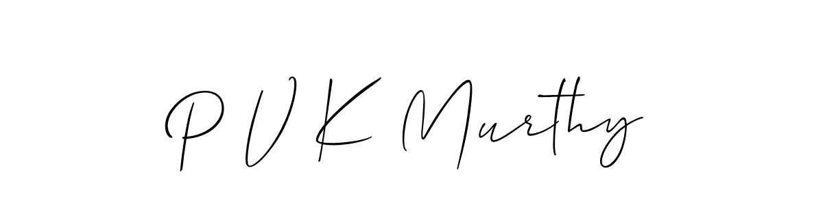 Best and Professional Signature Style for P V K Murthy. Allison_Script Best Signature Style Collection. P V K Murthy signature style 2 images and pictures png