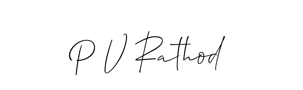 if you are searching for the best signature style for your name P V Rathod. so please give up your signature search. here we have designed multiple signature styles  using Allison_Script. P V Rathod signature style 2 images and pictures png