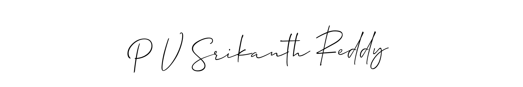 It looks lik you need a new signature style for name P V Srikanth Reddy. Design unique handwritten (Allison_Script) signature with our free signature maker in just a few clicks. P V Srikanth Reddy signature style 2 images and pictures png