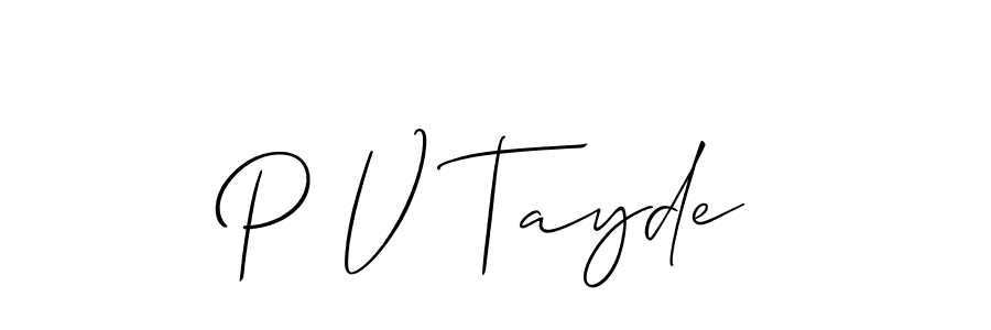 Here are the top 10 professional signature styles for the name P V Tayde. These are the best autograph styles you can use for your name. P V Tayde signature style 2 images and pictures png