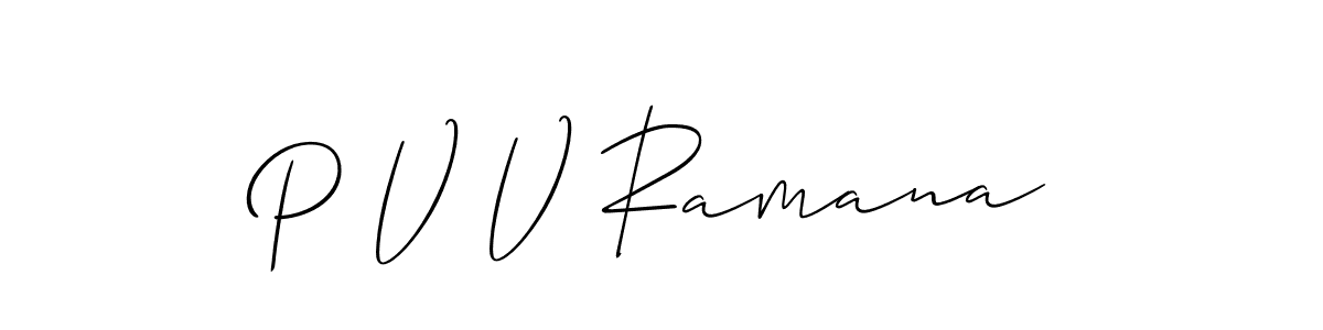 Make a beautiful signature design for name P V V Ramana. Use this online signature maker to create a handwritten signature for free. P V V Ramana signature style 2 images and pictures png