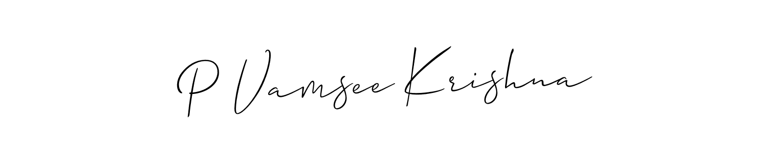 Here are the top 10 professional signature styles for the name P Vamsee Krishna. These are the best autograph styles you can use for your name. P Vamsee Krishna signature style 2 images and pictures png