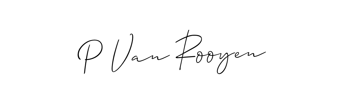 Also You can easily find your signature by using the search form. We will create P Van Rooyen name handwritten signature images for you free of cost using Allison_Script sign style. P Van Rooyen signature style 2 images and pictures png