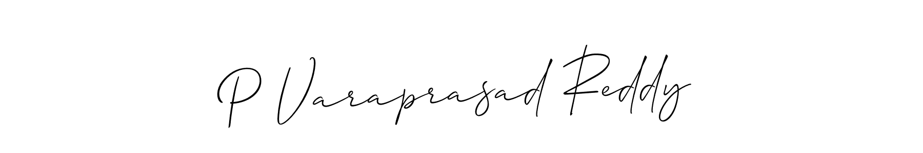 How to make P Varaprasad Reddy signature? Allison_Script is a professional autograph style. Create handwritten signature for P Varaprasad Reddy name. P Varaprasad Reddy signature style 2 images and pictures png