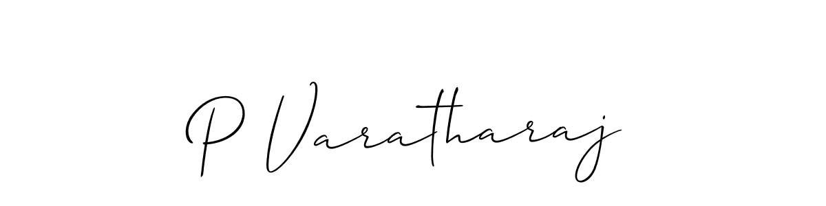 Also we have P Varatharaj name is the best signature style. Create professional handwritten signature collection using Allison_Script autograph style. P Varatharaj signature style 2 images and pictures png