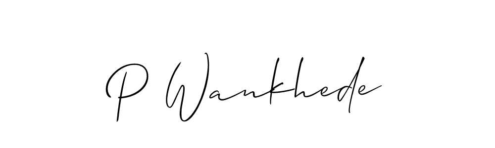 Also we have P Wankhede name is the best signature style. Create professional handwritten signature collection using Allison_Script autograph style. P Wankhede signature style 2 images and pictures png