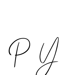 Allison_Script is a professional signature style that is perfect for those who want to add a touch of class to their signature. It is also a great choice for those who want to make their signature more unique. Get P Y name to fancy signature for free. P Y signature style 2 images and pictures png
