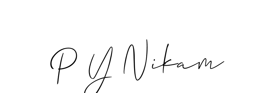 Check out images of Autograph of P Y Nikam name. Actor P Y Nikam Signature Style. Allison_Script is a professional sign style online. P Y Nikam signature style 2 images and pictures png