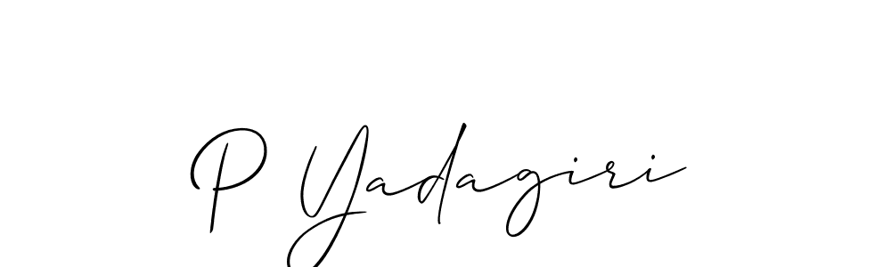You can use this online signature creator to create a handwritten signature for the name P Yadagiri. This is the best online autograph maker. P Yadagiri signature style 2 images and pictures png