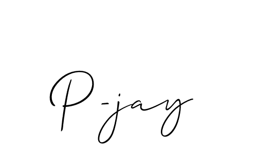 P-jay stylish signature style. Best Handwritten Sign (Allison_Script) for my name. Handwritten Signature Collection Ideas for my name P-jay. P-jay signature style 2 images and pictures png