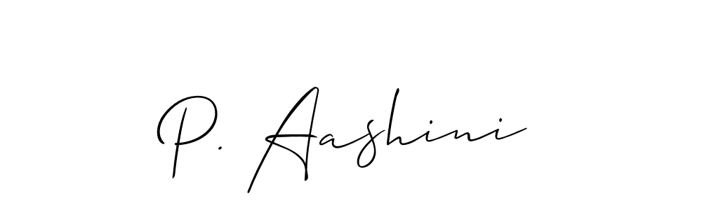 Similarly Allison_Script is the best handwritten signature design. Signature creator online .You can use it as an online autograph creator for name P. Aashini. P. Aashini signature style 2 images and pictures png