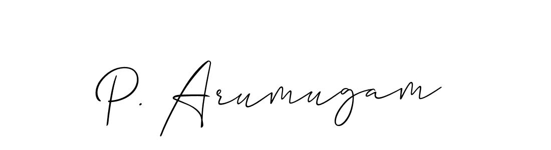 You should practise on your own different ways (Allison_Script) to write your name (P. Arumugam) in signature. don't let someone else do it for you. P. Arumugam signature style 2 images and pictures png