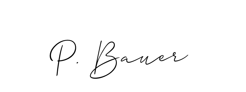 Make a beautiful signature design for name P. Bauer. Use this online signature maker to create a handwritten signature for free. P. Bauer signature style 2 images and pictures png