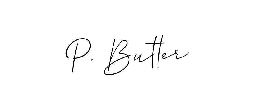 Also You can easily find your signature by using the search form. We will create P. Butler name handwritten signature images for you free of cost using Allison_Script sign style. P. Butler signature style 2 images and pictures png