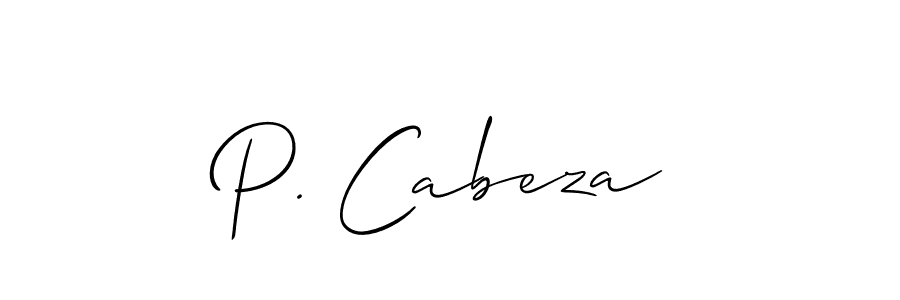 How to Draw P. Cabeza signature style? Allison_Script is a latest design signature styles for name P. Cabeza. P. Cabeza signature style 2 images and pictures png