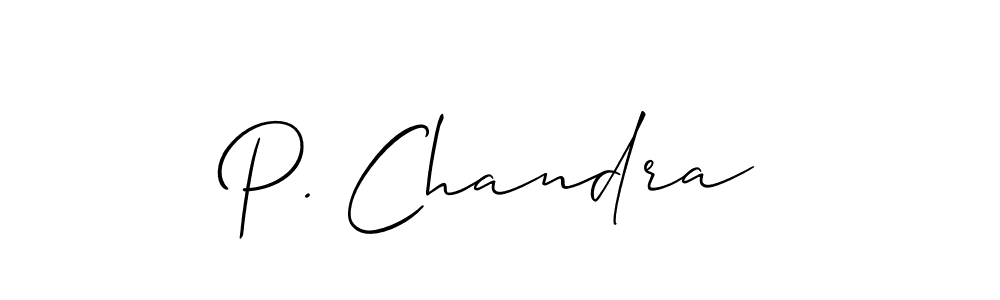 Also You can easily find your signature by using the search form. We will create P. Chandra name handwritten signature images for you free of cost using Allison_Script sign style. P. Chandra signature style 2 images and pictures png