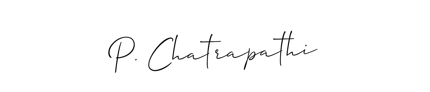 Check out images of Autograph of P. Chatrapathi name. Actor P. Chatrapathi Signature Style. Allison_Script is a professional sign style online. P. Chatrapathi signature style 2 images and pictures png