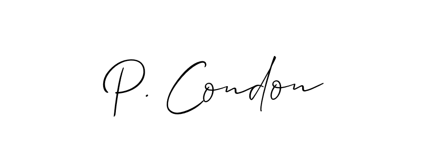 This is the best signature style for the P. Condon name. Also you like these signature font (Allison_Script). Mix name signature. P. Condon signature style 2 images and pictures png