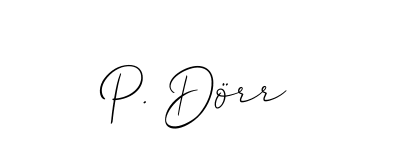 Make a beautiful signature design for name P. Dörr. With this signature (Allison_Script) style, you can create a handwritten signature for free. P. Dörr signature style 2 images and pictures png